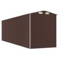 vidaXL Cobertizo jardín acero galvanizado marrón oscuro 192x689x223 cm vidaXL Cobertizo jardín acero galvanizado marrón oscuro 192x689x223 cm