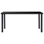 vidaXL Juego de comedor 7 piezas cuero sintético negro vidaXL Juego de comedor 7 piezas cuero sintético negro