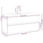 vidaXL Mueble de baño con lavabo madera contrachapada marrón roble vidaXL Mueble de baño con lavabo madera contrachapada marrón roble
