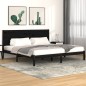 vidaXL Estructura de cama de madera maciza de pino negra 200x200 cm vidaXL Estructura de cama de madera maciza de pino negra 200x200 cm