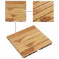 vidaXL Baldosas de terraza 30 uds madera teca patrón vertical 30x30 cm vidaXL Baldosas de terraza 30 uds madera teca patrón vertical 30x30 cm