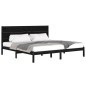 vidaXL Estructura de cama de madera maciza de pino negra 200x200 cm vidaXL Estructura de cama de madera maciza de pino negra 200x200 cm