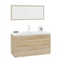vidaXL Conjunto de muebles de baño 3 piezas color roble Sonoma vidaXL Conjunto de muebles de baño 3 piezas color roble Sonoma