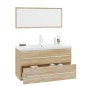 vidaXL Conjunto de muebles de baño 3 piezas color roble Sonoma vidaXL Conjunto de muebles de baño 3 piezas color roble Sonoma