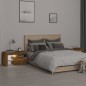 vidaXL Mesitas de noche con LED 2 uds roble ahumado 70x36,5x40cm vidaXL Mesitas de noche con LED 2 uds roble ahumado 70x36,5x40cm