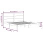 vidaXL Estructura de cama de madera maciza de pino negra 200x200 cm vidaXL Estructura de cama de madera maciza de pino negra 200x200 cm