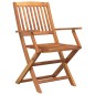 vidaXL Juego de comedor de jardín 5 piezas madera maciza de acacia
