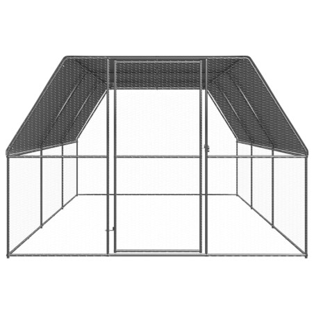 vidaXL Jaula gallinero de exterior de acero galvanizado 3x6x2 m