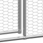vidaXL Jaula gallinero de exterior de acero galvanizado 3x6x2 m