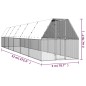 vidaXL Jaula gallinero de exterior de acero galvanizado 2x12x2 m vidaXL Jaula gallinero de exterior de acero galvanizado 2x12x2 m