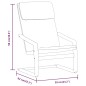 vidaXL Sillón de relax con taburete tela color crema vidaXL Sillón de relax con taburete tela color crema
