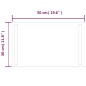 vidaXL Espejo de baño con LED 30x50 cm