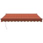 vidaXL Toldo retráctil automático naranja y marrón 3,5x2,5 m vidaXL Toldo retráctil automático naranja y marrón 3,5x2,5 m