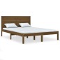 vidaXL Estructura de cama madera maciza de pino marrón miel 140x200 cm vidaXL Estructura de cama madera maciza de pino marrón miel 140x200 cm