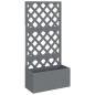 vidaXL Jardineras con enrejado 2 unidades WPC gris 65x33x135 cm vidaXL Jardineras con enrejado 2 unidades WPC gris 65x33x135 cm