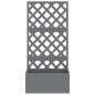 vidaXL Jardineras con enrejado 2 unidades WPC gris 65x33x135 cm vidaXL Jardineras con enrejado 2 unidades WPC gris 65x33x135 cm