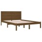 vidaXL Estructura de cama madera maciza de pino marrón miel 140x200 cm vidaXL Estructura de cama madera maciza de pino marrón miel 140x200 cm