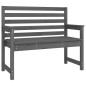 vidaXL Juego de comedor de jardín 4 piezas madera maciza pino gris vidaXL Juego de comedor de jardín 4 piezas madera maciza pino gris