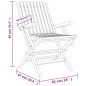 vidaXL Juego de comedor para jardín 5 piezas madera maciza de teca vidaXL Juego de comedor para jardín 5 piezas madera maciza de teca