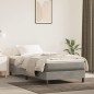 vidaXL Cama box spring con colchón terciopelo gris claro 90x190 cm vidaXL Cama box spring con colchón terciopelo gris claro 90x190 cm