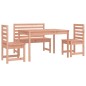 vidaXL Juego de comedor para jardín 4 pzas madera maciza abeto Douglas vidaXL Juego de comedor para jardín 4 pzas madera maciza abeto Douglas