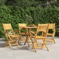 vidaXL Sillas de jardín plegables 4 uds madera maciza teca 55x61x90 cm vidaXL Sillas de jardín plegables 4 uds madera maciza teca 55x61x90 cm
