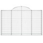 vidaXL Cestas de gaviones 4 uds forma de arco hierro 200x30x120/140 cm vidaXL Cestas de gaviones 4 uds forma de arco hierro 200x30x120/140 cm