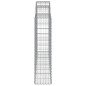 vidaXL Cestas de gaviones 4 uds forma de arco hierro 200x30x120/140 cm vidaXL Cestas de gaviones 4 uds forma de arco hierro 200x30x120/140 cm