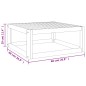 vidaXL Set muebles jardín 11 pzas madera maciza y cojines gris taupé