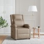 vidaXL Sillón reclinable de cuero sintético color capuchino vidaXL Sillón reclinable de cuero sintético color capuchino