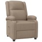 vidaXL Sillón reclinable de cuero sintético color capuchino vidaXL Sillón reclinable de cuero sintético color capuchino