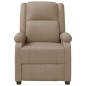 vidaXL Sillón reclinable de cuero sintético color capuchino vidaXL Sillón reclinable de cuero sintético color capuchino