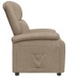 vidaXL Sillón reclinable de cuero sintético color capuchino vidaXL Sillón reclinable de cuero sintético color capuchino