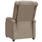 vidaXL Sillón reclinable de cuero sintético color capuchino vidaXL Sillón reclinable de cuero sintético color capuchino