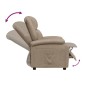 vidaXL Sillón reclinable de cuero sintético color capuchino vidaXL Sillón reclinable de cuero sintético color capuchino