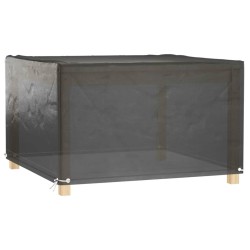 vidaXL Fundas muebles de jardín 2 uds 8 ojales cuadrado 132x132x80 cm