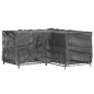 vidaXL Fundas muebles jardín forma de L 2 uds 16 ojales 215x215x90 cm vidaXL Fundas muebles jardín forma de L 2 uds 16 ojales 215x215x90 cm