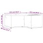 vidaXL Fundas muebles jardín forma de L 2 uds 16 ojales 215x215x90 cm vidaXL Fundas muebles jardín forma de L 2 uds 16 ojales 215x215x90 cm