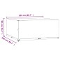 vidaXL Fundas muebles de jardín 2 uds 16 ojales cuadrado 205x205x90 cm vidaXL Fundas muebles de jardín 2 uds 16 ojales cuadrado 205x205x90 cm