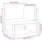 vidaXL Set muebles de jardín 4 pzas madera maciza y cojines gris claro vidaXL Set muebles de jardín 4 pzas madera maciza y cojines gris claro