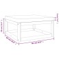 vidaXL Set muebles de jardín 4 pzas madera maciza y cojines gris claro vidaXL Set muebles de jardín 4 pzas madera maciza y cojines gris claro