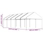 vidaXL Cenador con techo polietileno blanco 11,15x4,08x3,22 m vidaXL Cenador con techo polietileno blanco 11,15x4,08x3,22 m