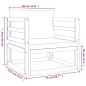 vidaXL Juego muebles de jardín 12 pzas madera maciza y cojines verdes vidaXL Juego muebles de jardín 12 pzas madera maciza y cojines verdes