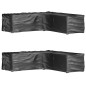 vidaXL Fundas muebles jardín forma de L 2 uds 16 ojales 285x285x70 cm vidaXL Fundas muebles jardín forma de L 2 uds 16 ojales 285x285x70 cm