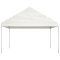 vidaXL Cenador con techo polietileno blanco 6,69x4,08x3,22 m