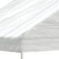 vidaXL Cenador con techo polietileno blanco 6,69x4,08x3,22 m