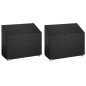 vidaXL Fundas bancos jardín 2 uds 8 ojales polietileno 160x70x70/88 cm vidaXL Fundas bancos jardín 2 uds 8 ojales polietileno 160x70x70/88 cm