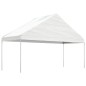vidaXL Cenador con techo polietileno blanco 4,46x5,88x3,75 m vidaXL Cenador con techo polietileno blanco 4,46x5,88x3,75 m