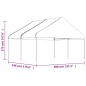 vidaXL Cenador con techo polietileno blanco 4,46x5,88x3,75 m vidaXL Cenador con techo polietileno blanco 4,46x5,88x3,75 m