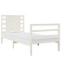 vidaXL Estructura de cama individual madera maciza blanco 75x190 cm vidaXL Estructura de cama individual madera maciza blanco 75x190 cm